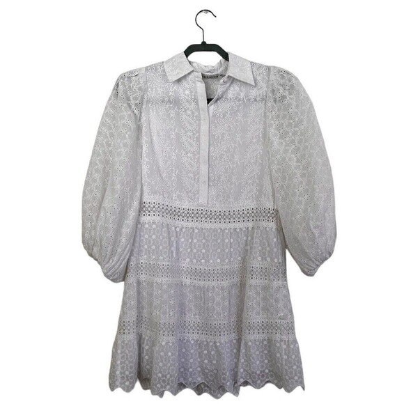 ALICE + OLIVIA Blakesley Jacquard Mini Dress Size 2 - Picture 4 of 9